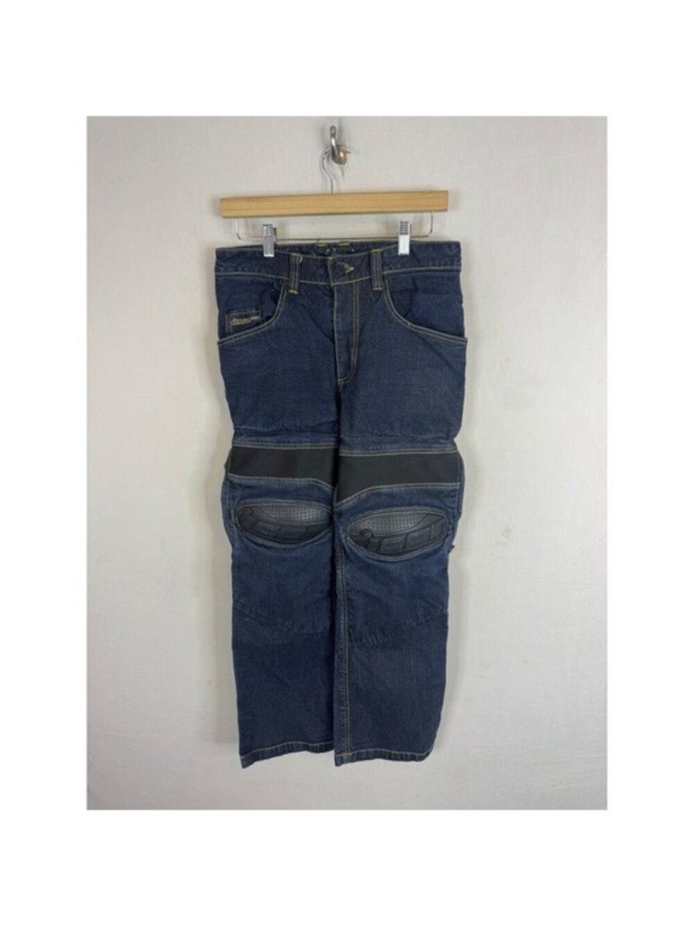 Icon Overlord Riding Denim Motorcycle Pants Blue Indigo 30x27